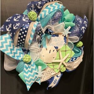 Peace Be Still beach 🏖️ themed front door wreath